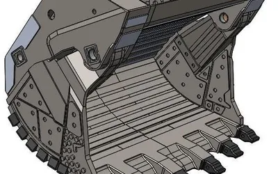 Modelo 3D de la pala