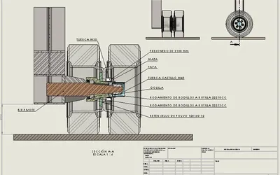 Plano del sistema de rodadura