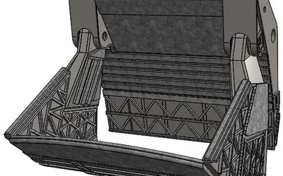 Modelo 3D del balde