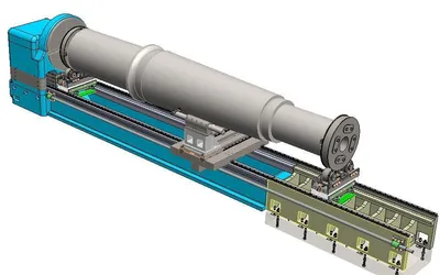 Diseño 3D del torno Skoda