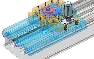 Modelo 3D de la barrenadora