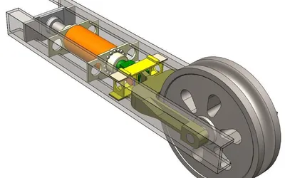 Modelo 3D del sistema tensor