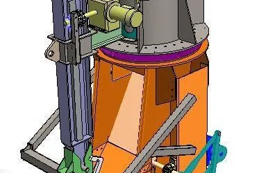 Modelo 3D del jet slinger
