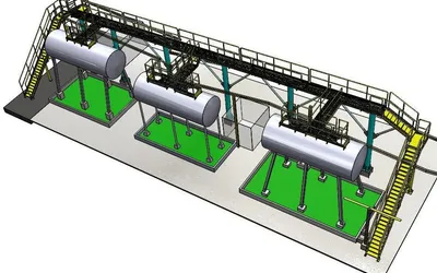 Modelo 3D de los Pasillos de Acceso