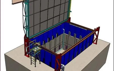 Modelo 3D del Horno de Alivio de Tensiones