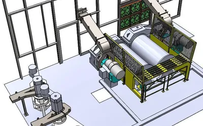 Modelo 3D del Sistema en Sala de Máquinas